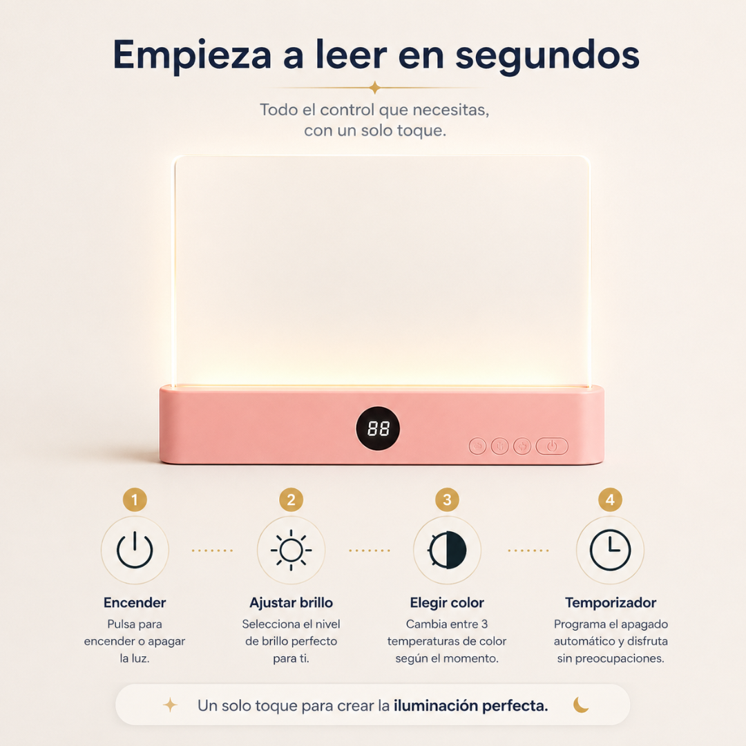 Luz de Lectura 2 en 1 | 3 Tonos LED