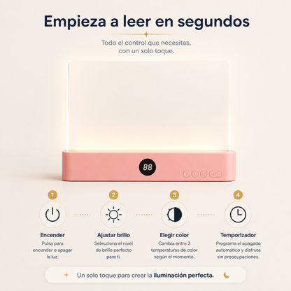 Luz de Lectura 2 en 1 | 3 Tonos LED