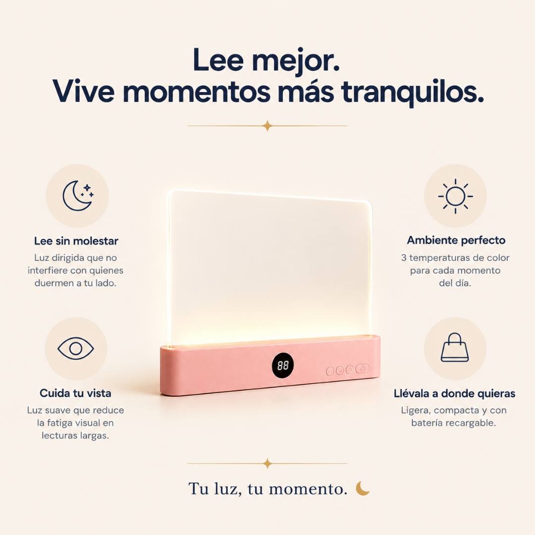 Luz de Lectura 2 en 1 | 3 Tonos LED